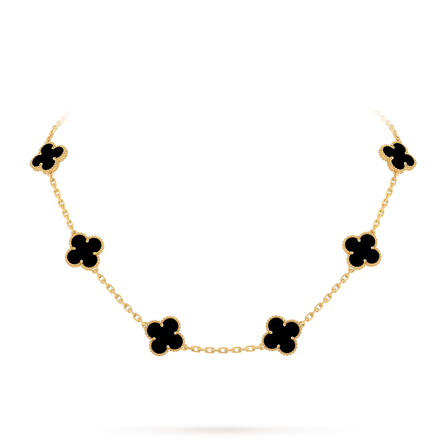 [Saipan]CLASSIC LUCKY 10-MOTIF CLOVER NECKLACE GOLD COLLECTION
